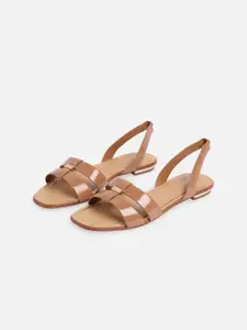 ALDO Women Beige Open Toe Flats