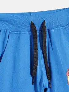 Eteenz Boys Pure Cotton Typography Printed Joggers