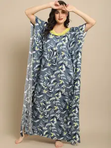 Claura Grey WOMEN Printed Maxi Nightdress