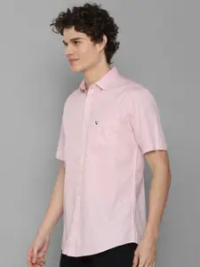 Allen Solly Men Pink Slim Fit Printed Pure Cotton Casual Shirt