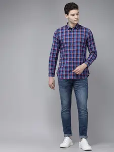 Van Heusen Sport Pure Cotton Slim Fit Checked Casual Shirt