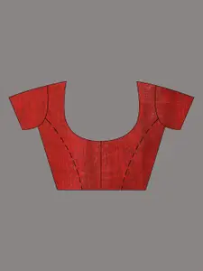 Charukriti Green & Green Woven Design Saree