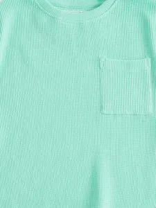 Pantaloons Junior Boys Green Solid Sweatshirt