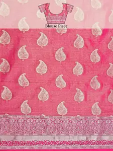 Mimosa Maroon Women's Traditional Ussi Kanjivaram Art Silk Saree With Blouse