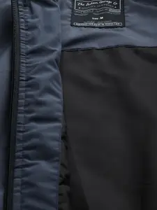 The Indian Garage Co Men Zip-Front Bomber Jacket with Zipper Pockets