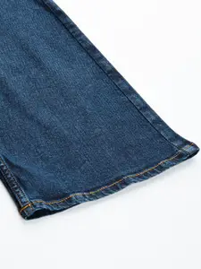 Flying Machine Women Blue Bootcut Mid Rise Light Fade Stretchable Jeans