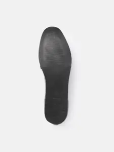 Allen Solly Women Black Solid Loafers with Link Detail