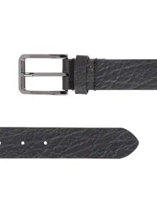 Louis Philippe Men Black Leather Belt