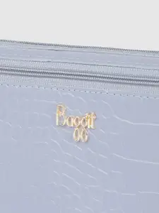 Baggit Women Blue Animal Textured Two Fold Wallet