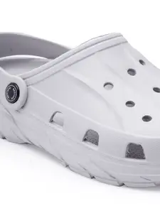 Red Tape Men Grey Rubber Clogs