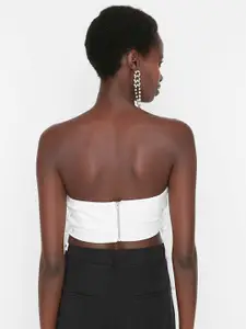 Trendyol Women Strapless Corset Crop Top