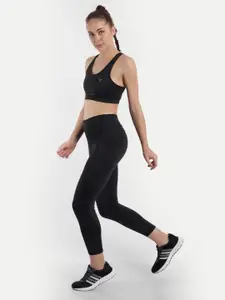 deb Signature Aston Black Sports Workout Bra - Removable Pads