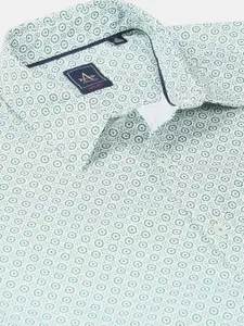 Arrow Sport Men Green Printed Casual Shirt