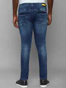 Allen Solly Sport Men Navy Blue Skinny Fit Heavy Fade Jeans