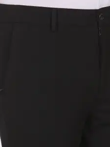 Arrow New York Men Black Slim Fit Trousers