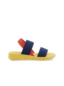 Catwalk Women Blue Colourblocked Open Toe Flats