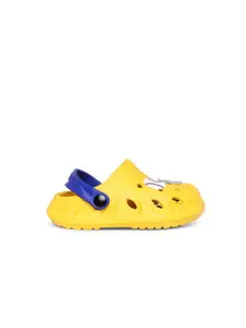Pantaloons Junior Boys Yellow Applique Slip-On Clogs