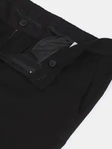 Arrow Men Black Slim Fit Formal Trousers