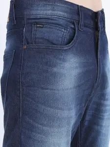 KETCH Men Blue Straight Fit Clean look Light Fade Stretchable Jeans