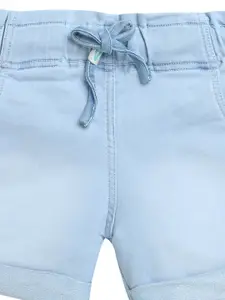 Tiny Girl Girls Blue Solid Denim Shorts