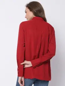Vero Moda Women Red Casual Shirt