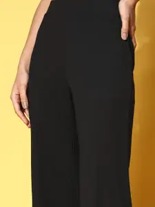 ETC Women Black Solid Workleisure Set Night Suit