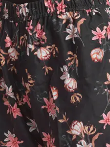 FashionRack Women Brown & Black 2 Printed Lounge Shorts