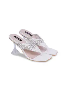 Sherrif Shoes Women White Party Stiletto Heels