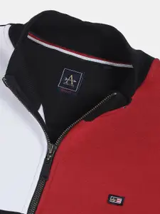 Arrow Sport Men Black Colourblocked Sweatshirt