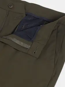 Arrow New York Men Green Slim Fit Trousers