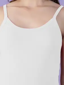 Dollar Missy Pack of 3 Solid Combed Cotton Camisoles