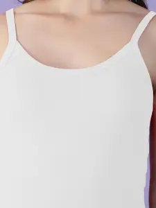 Dollar Missy Pack Of 3 Solid Combed Cotton Camisoles