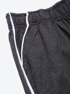 NOT YET by us Women Pack Of 2 Solid Pure Cotton Knitted Lounge Pants