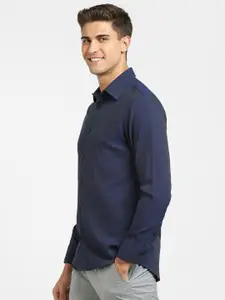 SELECTED Men Blue Slim Fit Casual Shirt