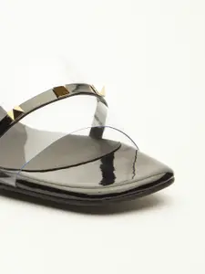 Tokyo Talkies Women Black Block Heels