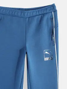 one8 x PUMA Boys Blue Striped PUMA VK Regular Fit Track Pants