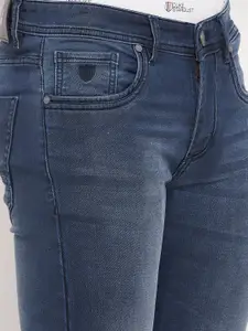 Duke Men Blue Slim Fit Heavy Fade Clean Look Stretchable Jeans