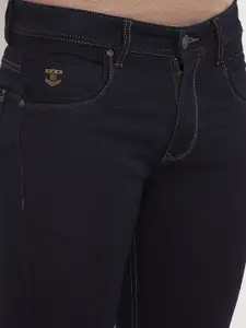 Duke Men Black Slim Fit Clean Look Stretchable Jeans