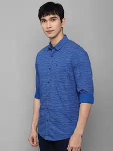 Allen Solly Sport Men Blue & White Abstract Printed Pure Cotton Casual Shirt