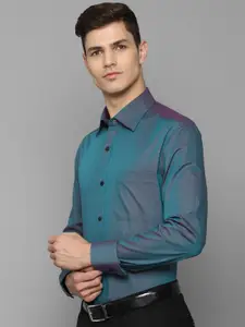 Louis Philippe Men Green Formal Shirt