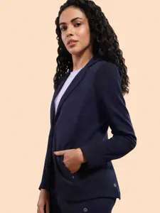 Enamor Women Dry Fit Stretch Cotton Single-Breasted Blazer