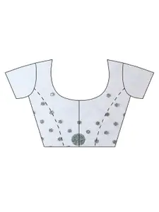 kasee Embroidered Striped Net Saree