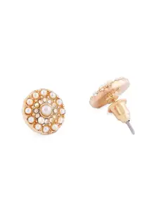 Zaveri Pearls Set of 25 Gold-Plated Contemporary Studs Earrings