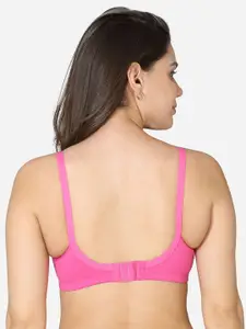 VStar Pink Double layered moulded full coverage bra