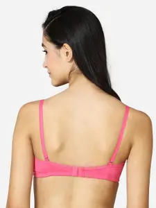 VStar Women Pink Solid Lightly Padded Medium Coverage Everyday Bra