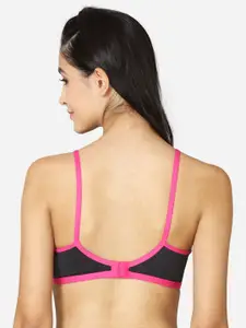 VStar Pink Cotton Non Padded Non-Wired Bra