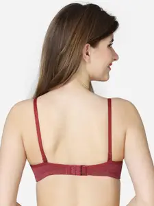 VStar Maroon Bra Lightly Padded