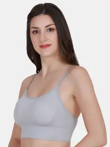 Amour Secret Women Grey Lightly Padded Non-Wired Rapid Dry Sports Bra