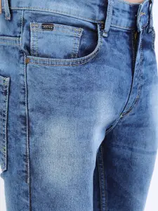 KETCH Men Blue Skinny Fit Heavy Fade Stretchable Jeans