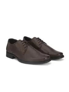 ALBERTO MORENO Men Brown Solid Formal Derbys